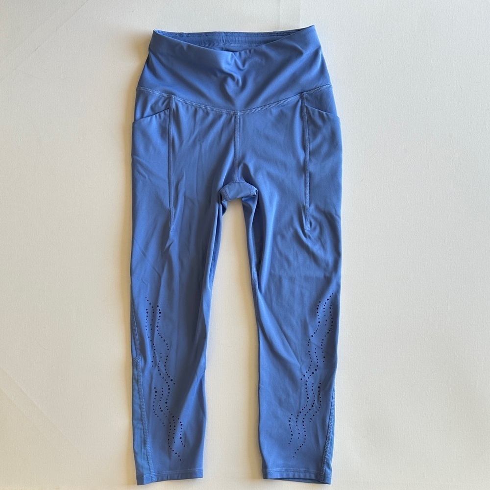 All In Motion Periwinkle Blue High Rise Leggings XS Activewear Pockets Ignite